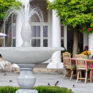 Đài phun nước hồ cá 1 tầng Kum Koi H138 x D150cm