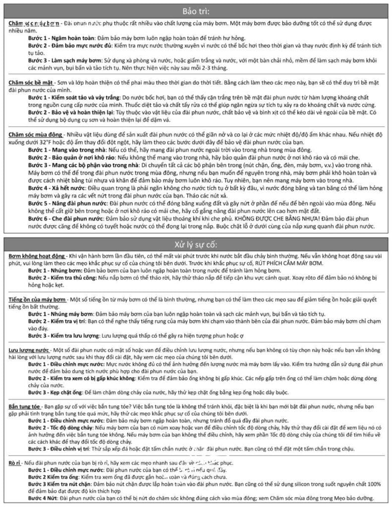 thác nước để bàn chạy êm ≤25dB phù hợp phòng ngủ thiền tĩnh