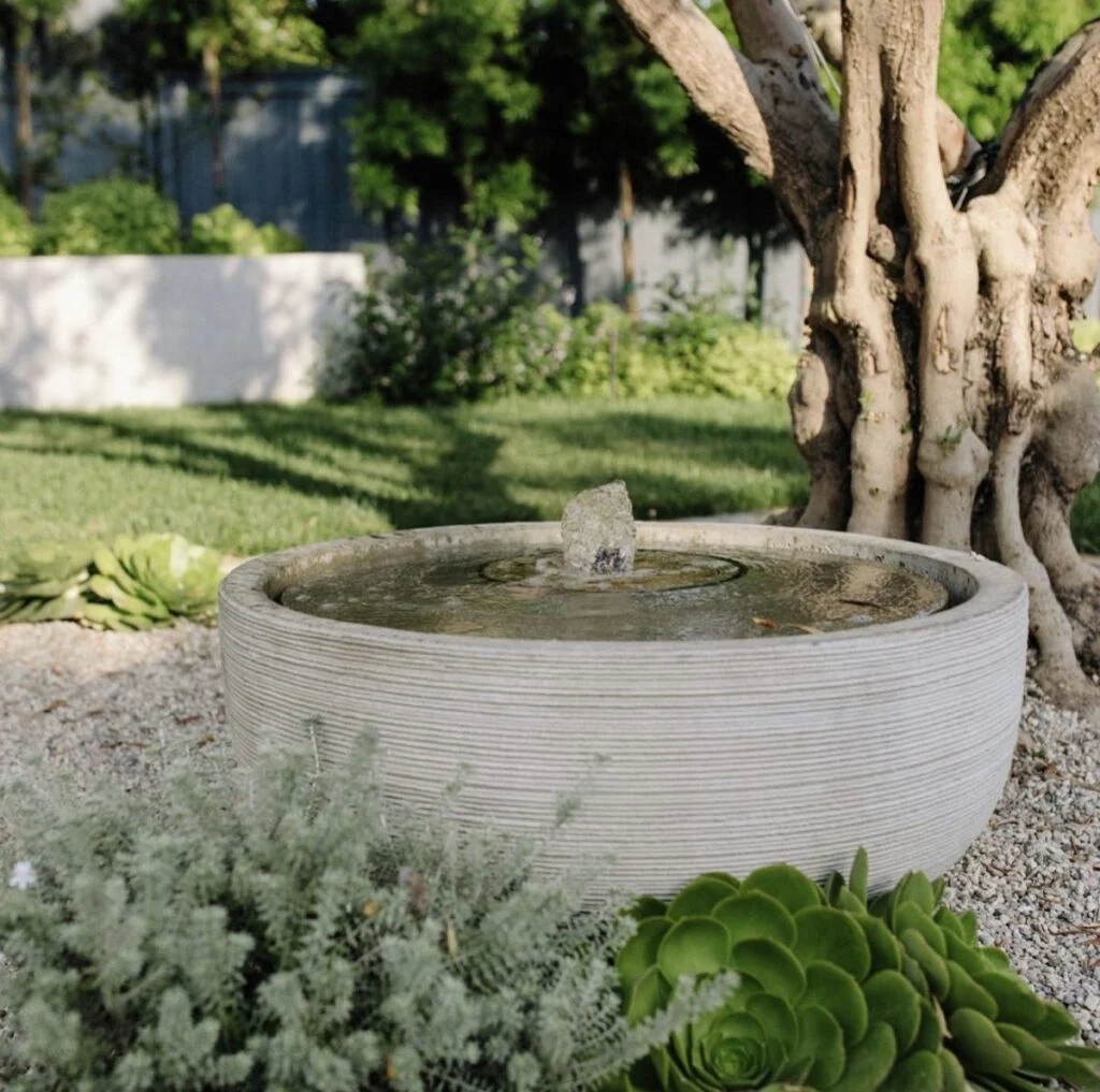 đồ trang trí bàn phong cách Spa Zen đá mài + tre tự nhiên