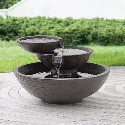 gợi ý biểu đồ vị trí decor thiền 2m x 2m với đài phun nước để bàn trung tâm