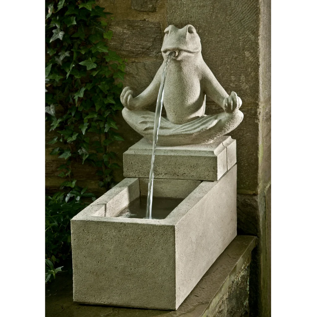 so sánh đài phun nước để bàn bê tông sợi thủy tinh với gốm men