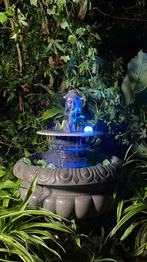 đài phun nước để bàn chim hoàn thiện mờ ít chói